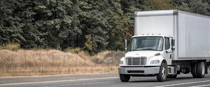Mississippi truck driving on a road