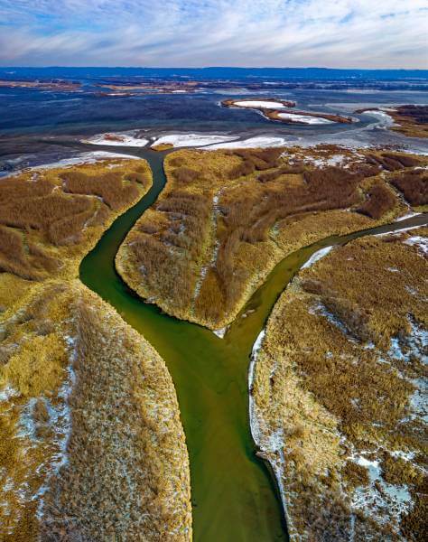 aerial view of mississippi