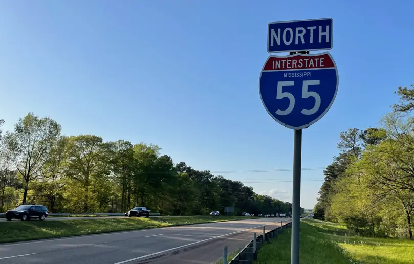 Interstate 55 North, Missisippi