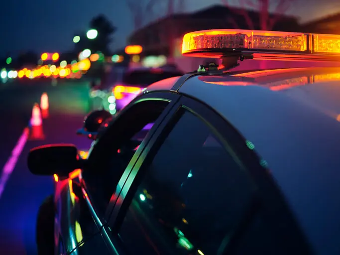 Nightime Police Traffic Stop