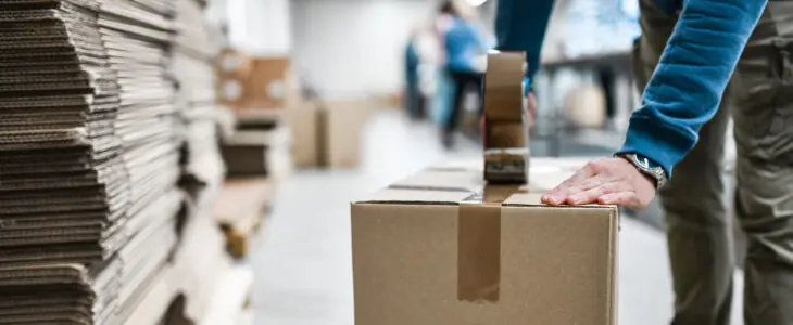 man working in a warehouse